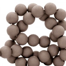 Acryl Perlen 4mm matt Incense grey